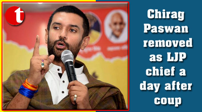 Chirag Paswan removed as LJP chief a day after coup