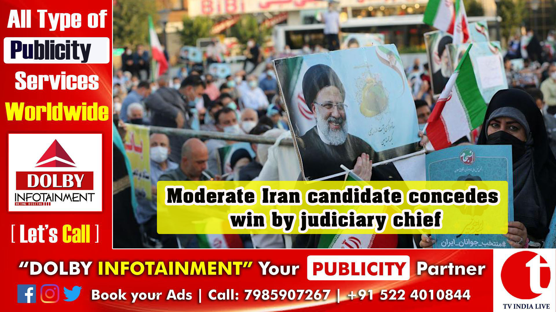 Moderate Iran candidate concedes win by judiciary chief