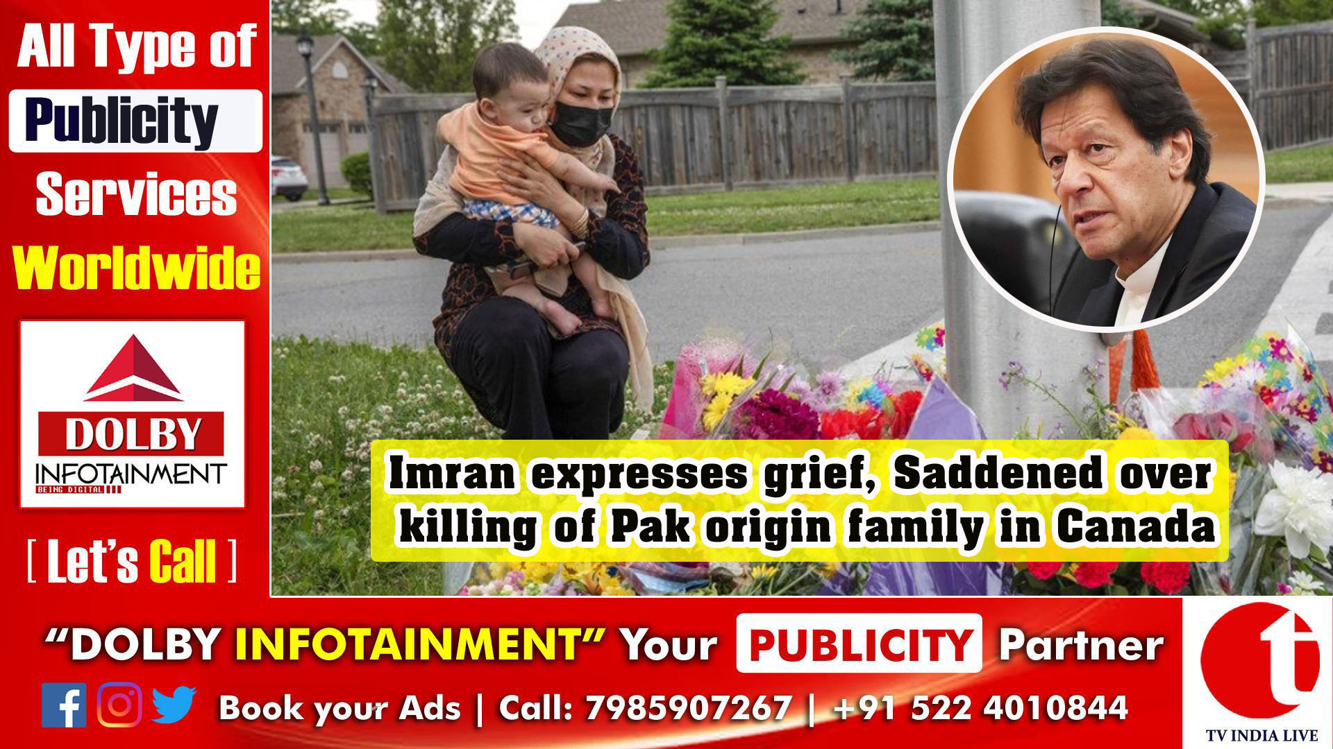Imran Khan expresses grief, Saddened over killing of Pakistan origin family in Canada