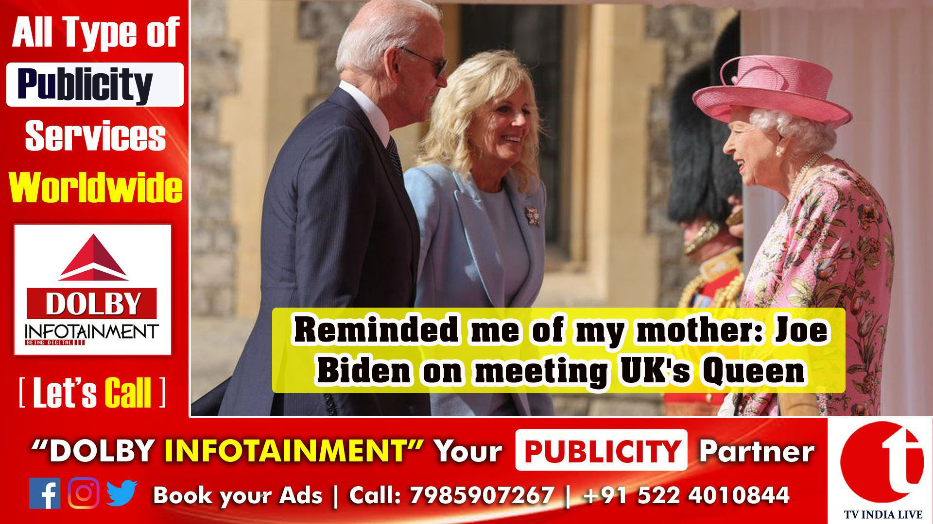 Reminded me of my mother: Joe Biden on meeting UK's Queen