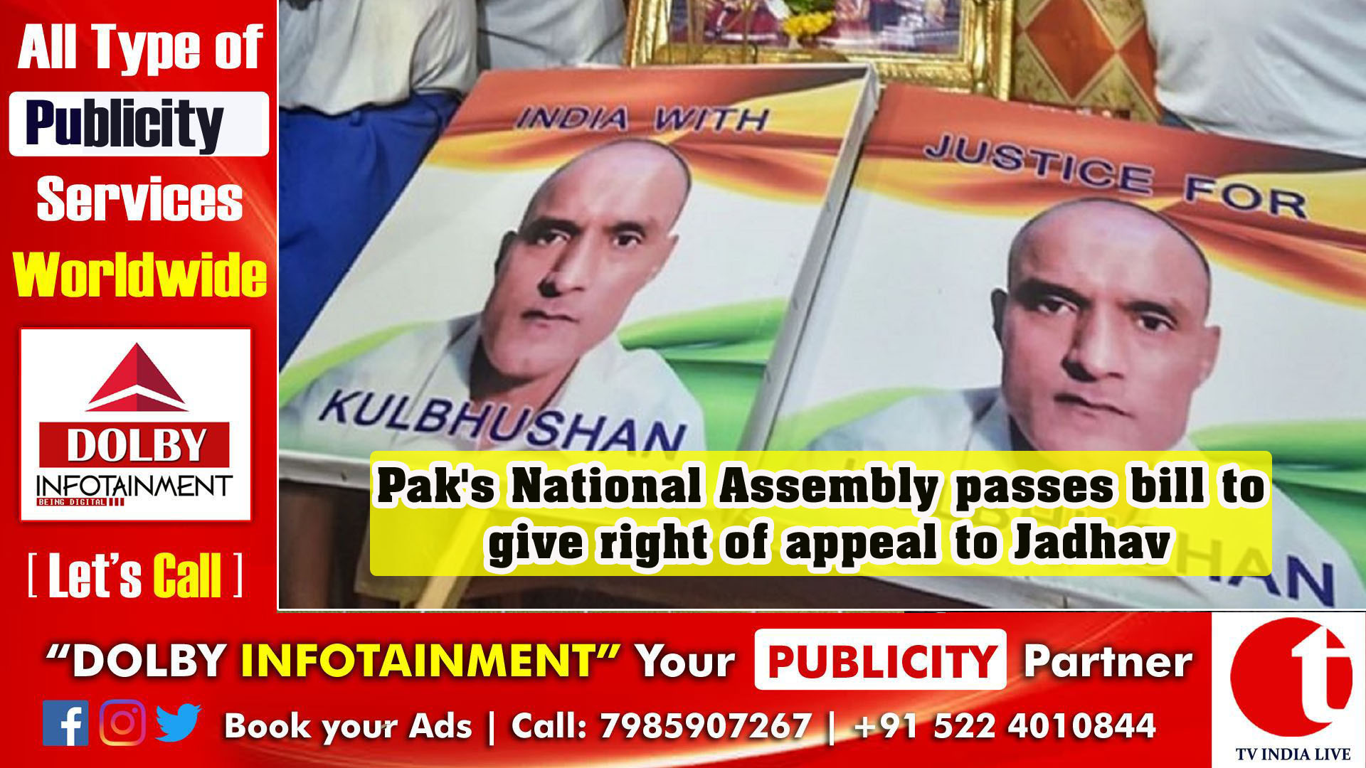 Pak's National Assembly passes bill to give right of appeal to Jadhav