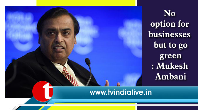 No option for businesses but to go green: Mukesh Ambani