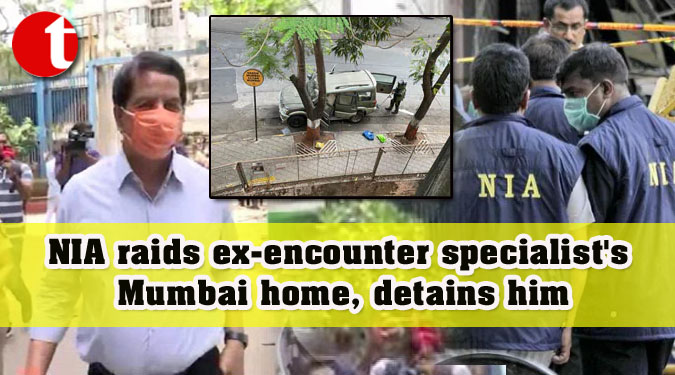 NIA raids ex-encounter specialist’s Mumbai home, detains him