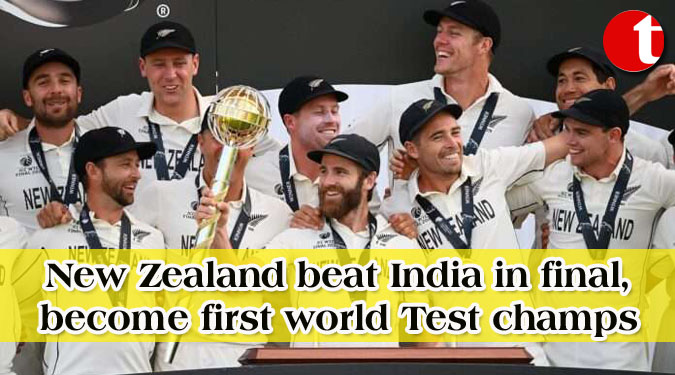 New Zealand beat India in final, become first world Test champs