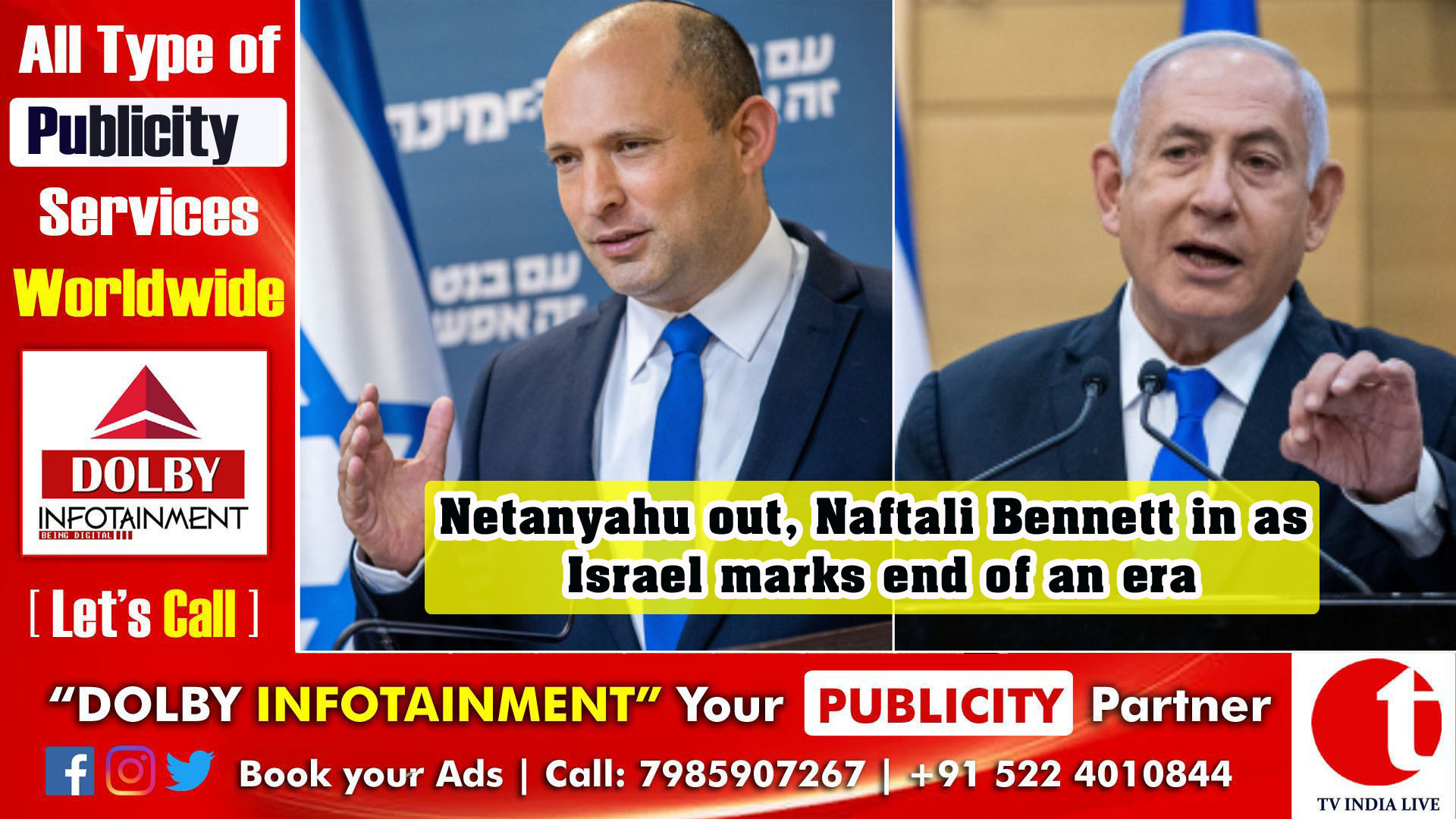 Netanyahu out, Naftali Bennett in as Israel marks end of an era