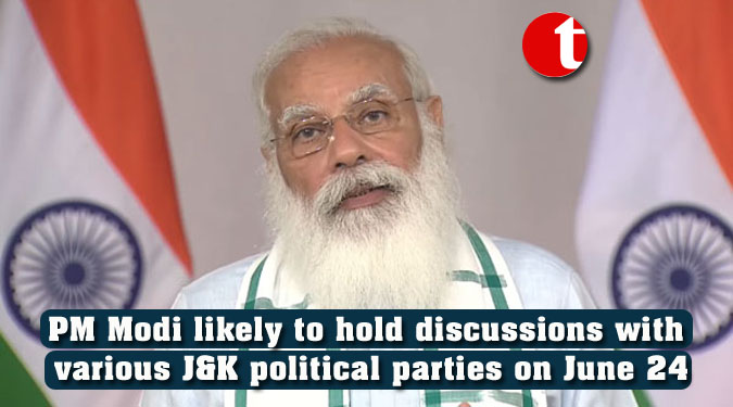 PM Modi likely to hold discussions with various J&K political parties on June 24