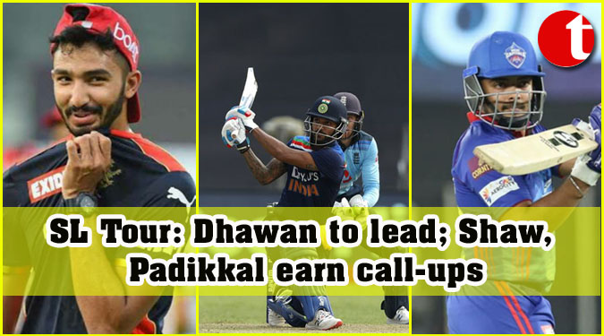 SL Tour: Dhawan to lead; Shaw, Padikkal earn call-ups