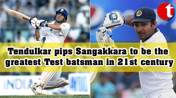 Tendulkar pips Sangakkara to be the greatest Test batsman in 21st century