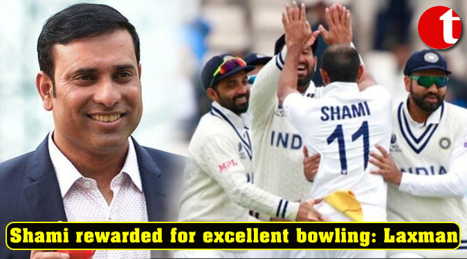 Shami rewarded for excellent bowling: VVS Laxman