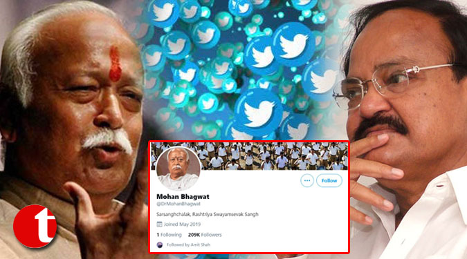 Now, blue tick from Bhagwat's handle removed