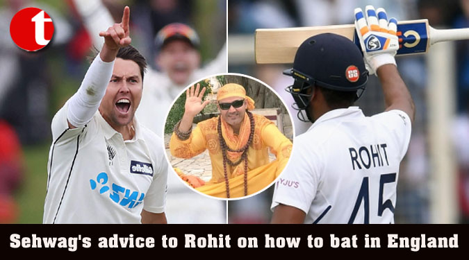 Sehwag’s advice to Rohit on how to bat in England
