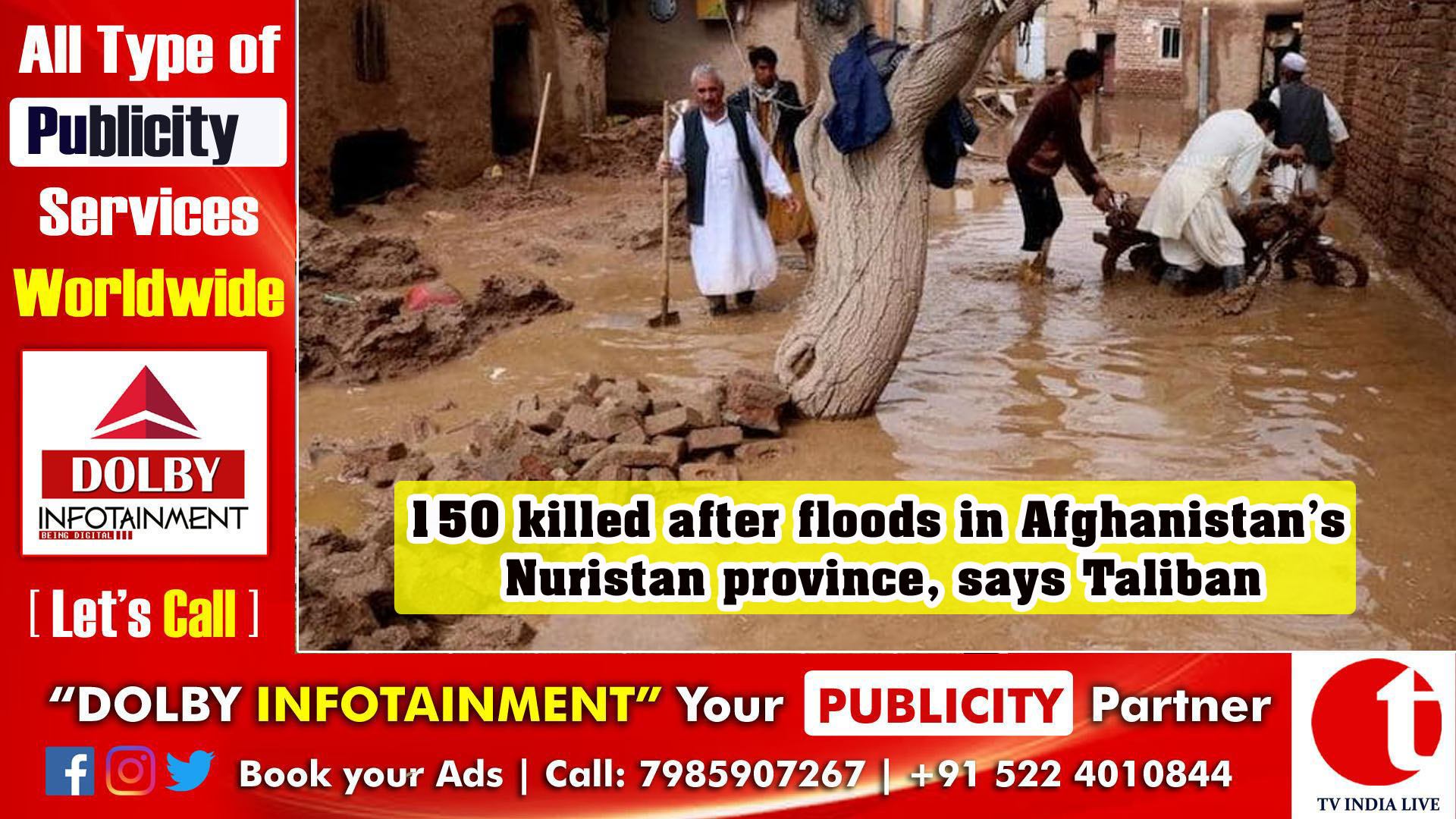 150 killed after floods in Afghanistan’s Nuristan province, says Taliban