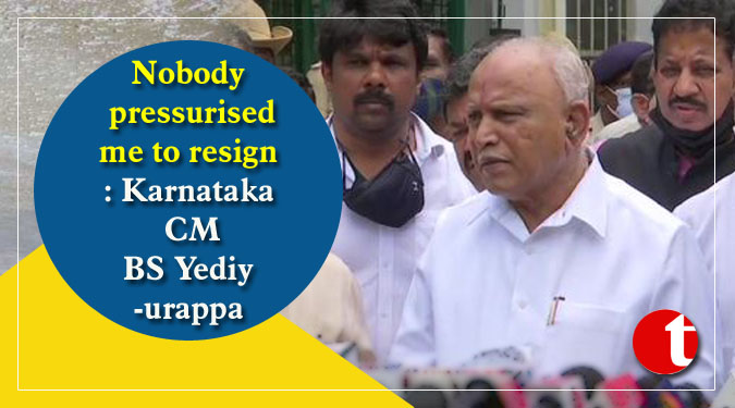 Nobody pressurised me to resign: BS Yediyurappa