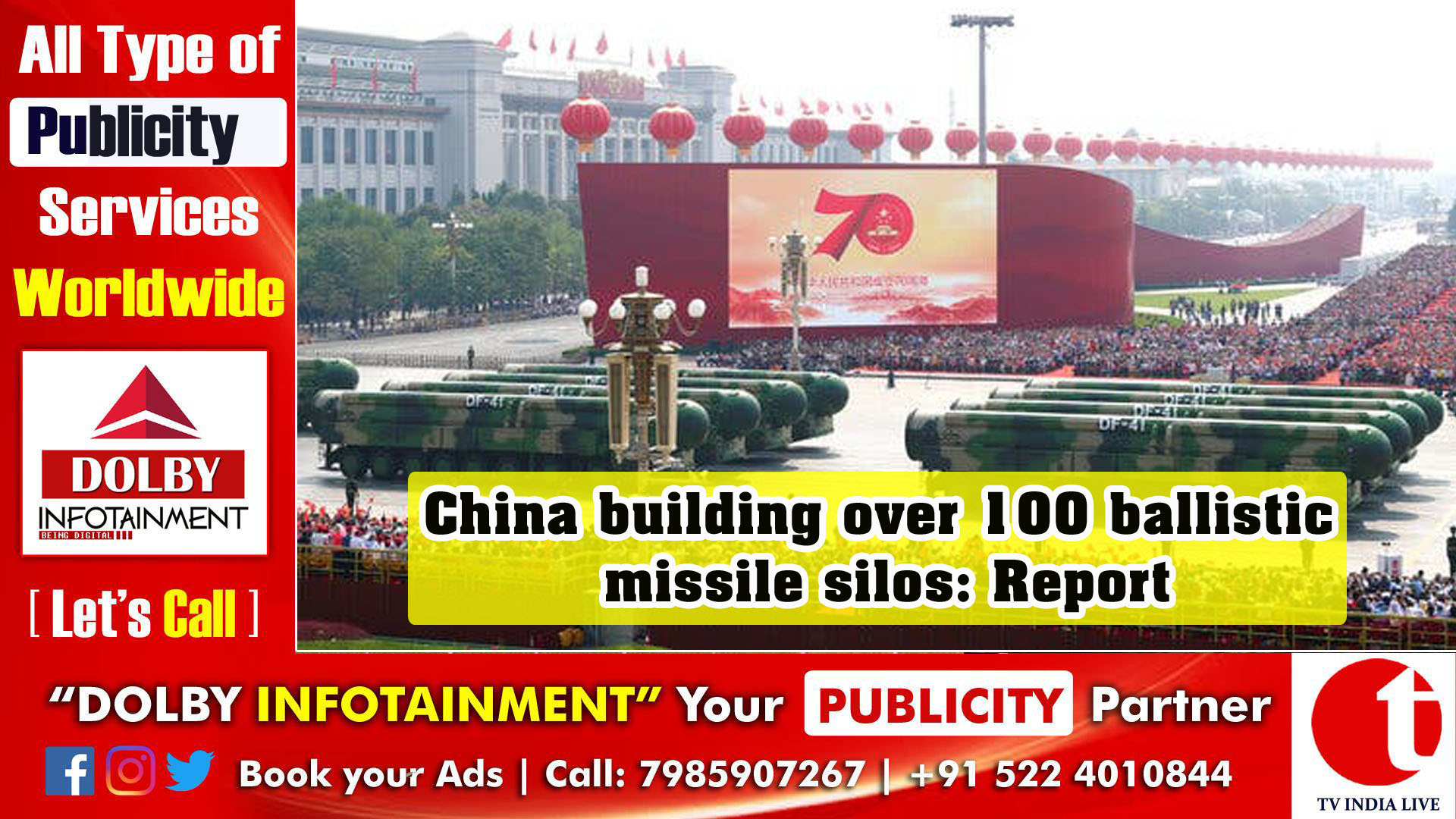 China building over 100 ballistic missile silos: Report