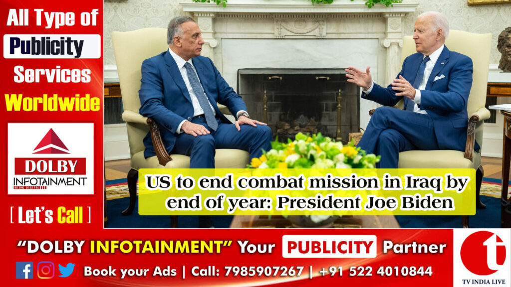 US to end combat mission in Iraq by end of year: President Joe Biden