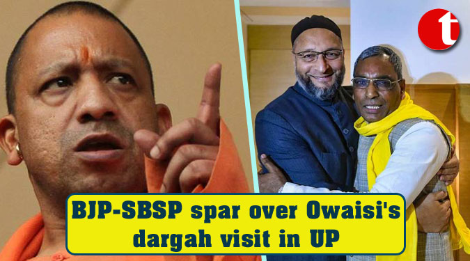 BJP-SBSP spar over Owaisi's dargah visit in UP