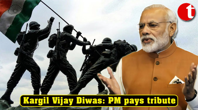 Kargil Vijay Diwas: PM Modi pays tribute