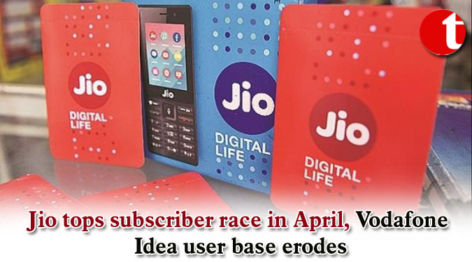 Jio tops subscriber race in April, Vodafone Idea user base erodes