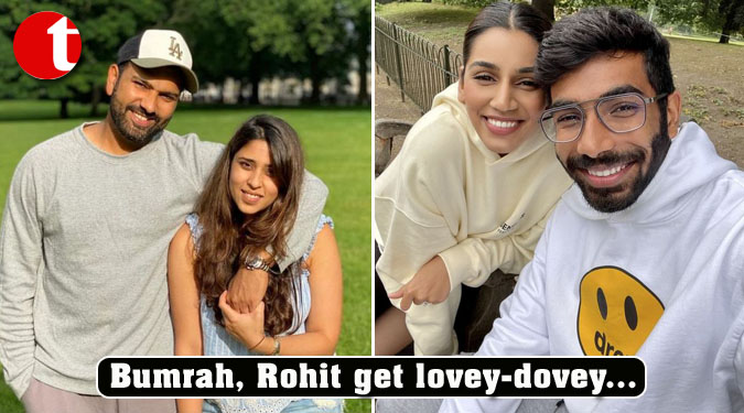 Bumrah, Rohit get lovey-dovey...