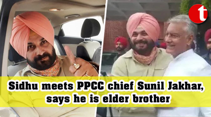 Sidhu meets PPCC chief Sunil Jakhar, says he is elder brother