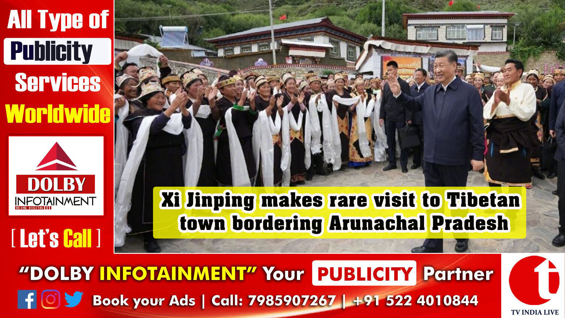 Xi Jinping makes rare visit to Tibetan town bordering Arunachal Pradesh