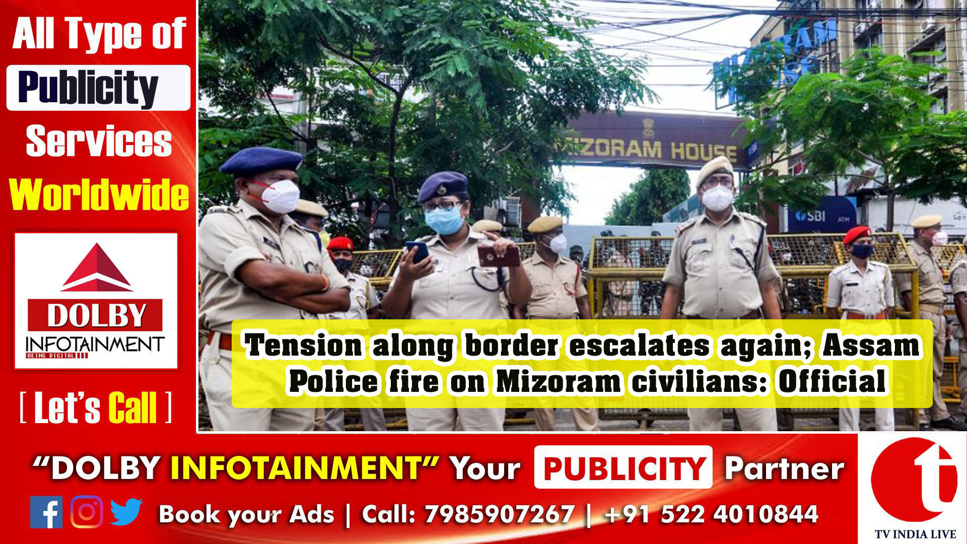 Tension along border escalates again; Assam Police fire on Mizoram civilians: Official