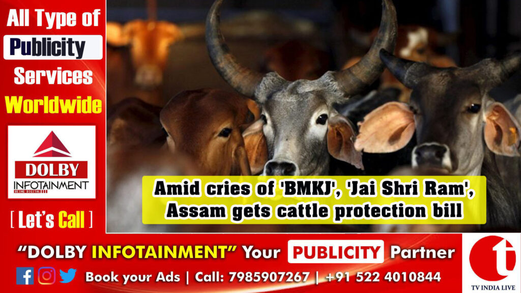 Amid cries of ‘BMKJ’, ‘Jai Shri Ram’, Assam gets cattle protection bill