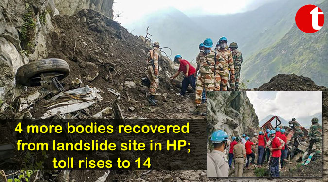 4 more bodies recovered from landslide site in HP; toll rises to 14