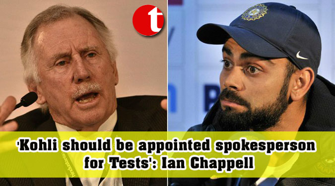 'Kohli should be appointed spokesperson for Tests': Ian Chappell