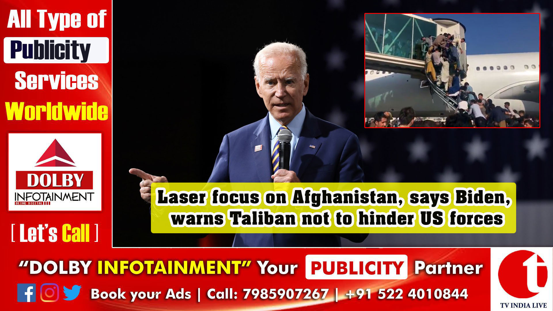 Laser focus on Afghanistan, says Biden, warns Taliban not to hinder US forces