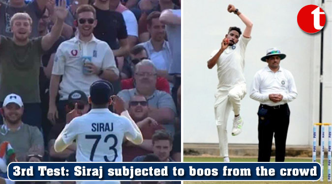 3rd Test: Siraj subjected to boos from the crowd