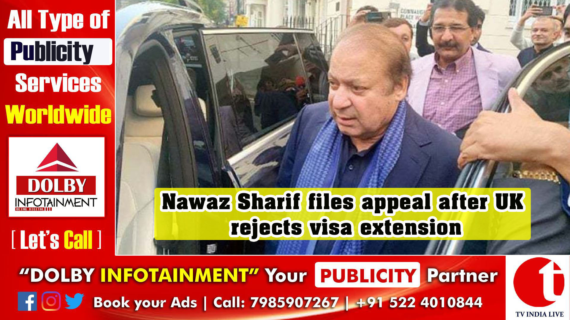 Nawaz Sharif files appeal after UK rejects visa extension