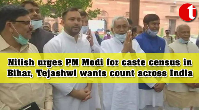 Nitish urges PM Modi for caste census in Bihar, Tejashwi wants count across India