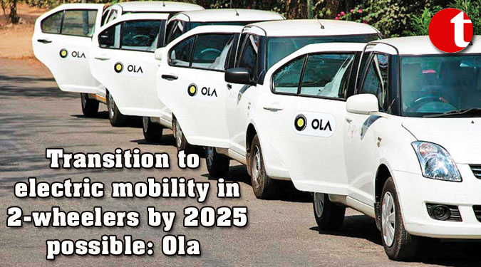 Transition to electric mobility in 2-wheelers by 2025 possible: Ola