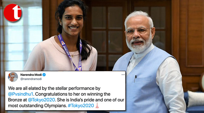 Sindhu India’s pride, one of our most outstanding Olympians: PM Modi