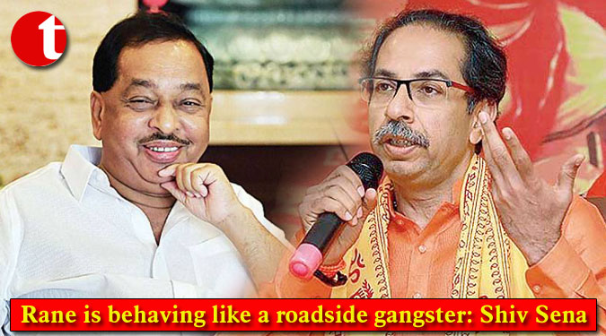 Rane is behaving like a roadside gangster: Shiv Sena