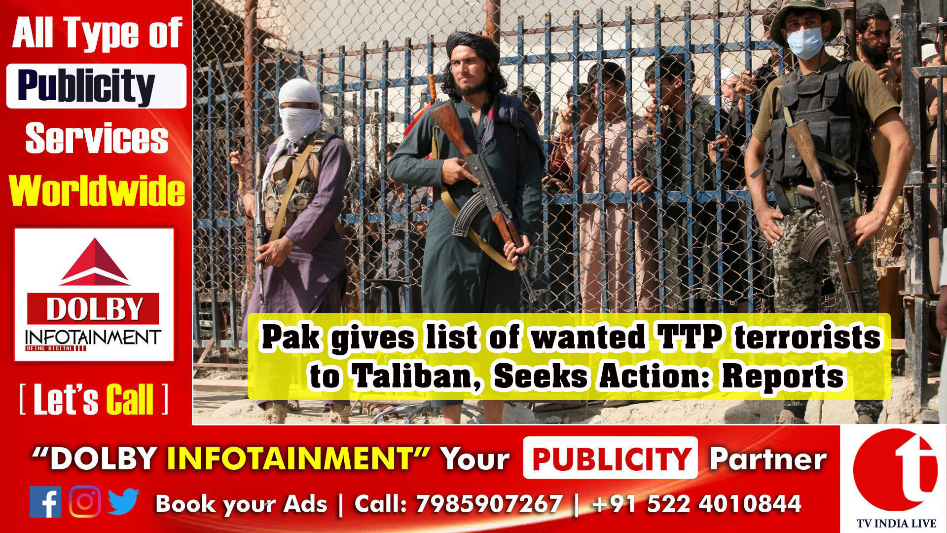 Pak gives list of wanted TTP terrorists to Taliban, Seeks action: Reports