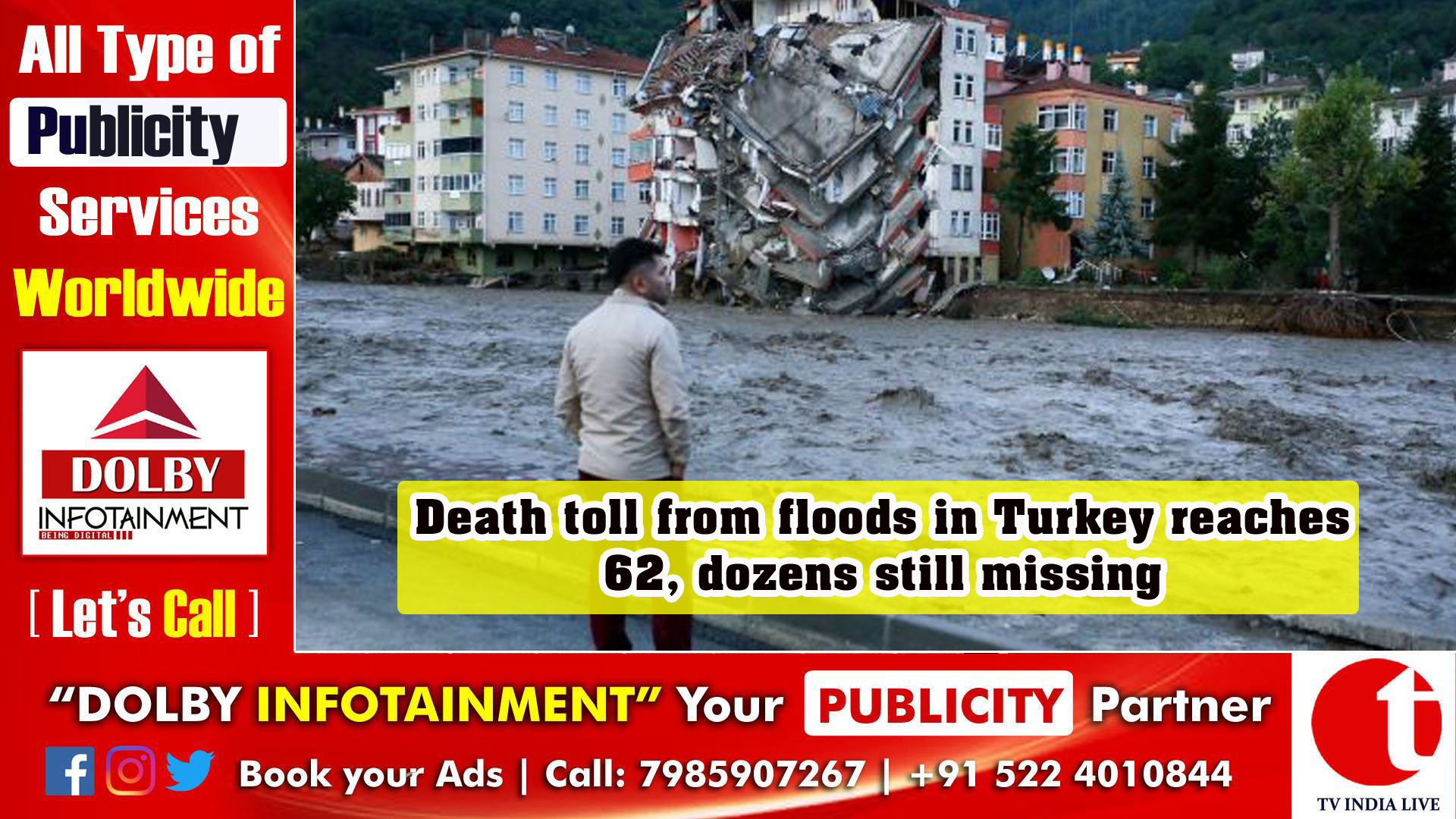 Death toll from floods in Turkey reaches 62, dozens still missing