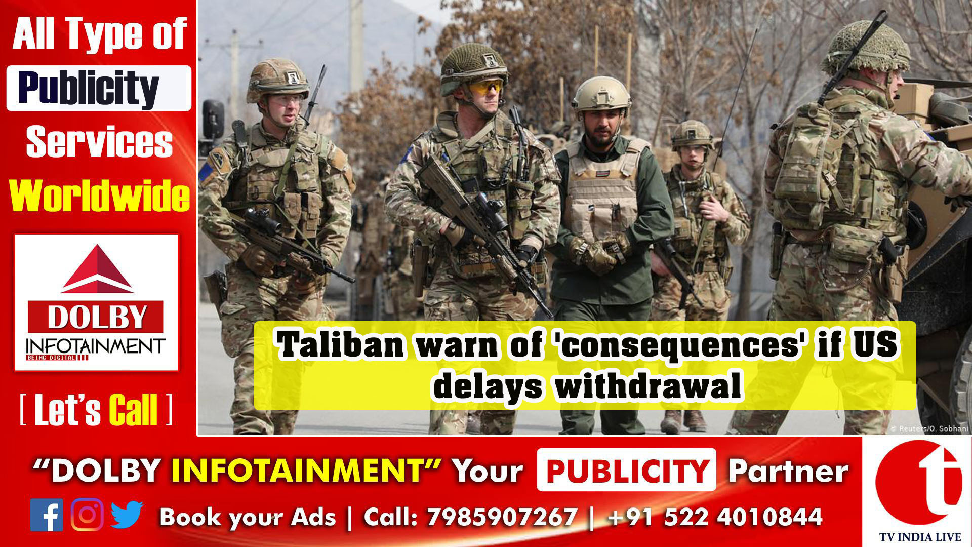 Taliban warn of 'consequences' if US delays withdrawal