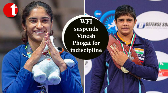 WFI suspends Vinesh Phogat for indiscipline