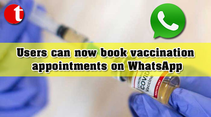 Users can now book vaccination appointments on WhatsApp