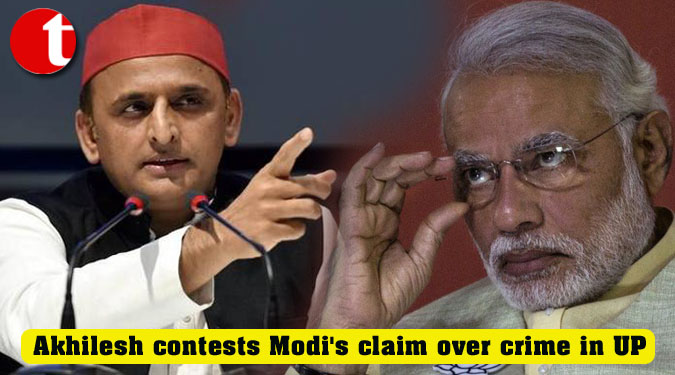 Akhilesh contests Modi's claim over crime in UP
