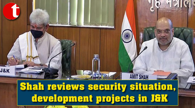 Shah reviews security situation, development projects in J&K