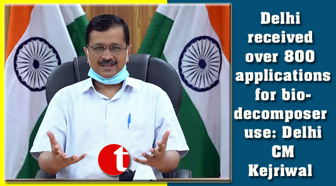 Delhi received over 800 applications for bio-decomposer use: Delhi CM Kejriwal