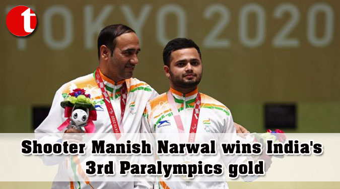 Shooter Manish Narwal wins India's 3rd Paralympics gold