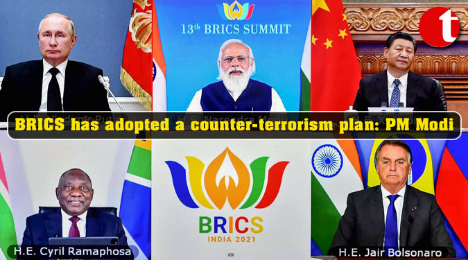 BRICS has adopted a counter-terrorism plan: PM Modi
