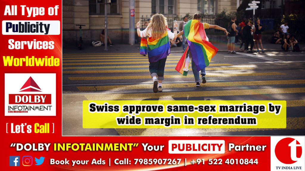 Swiss approve same-sex marriage by wide margin in referendum