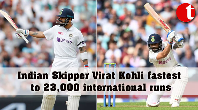 Indian Skipper Virat Kohli fastest to 23,000 international runs