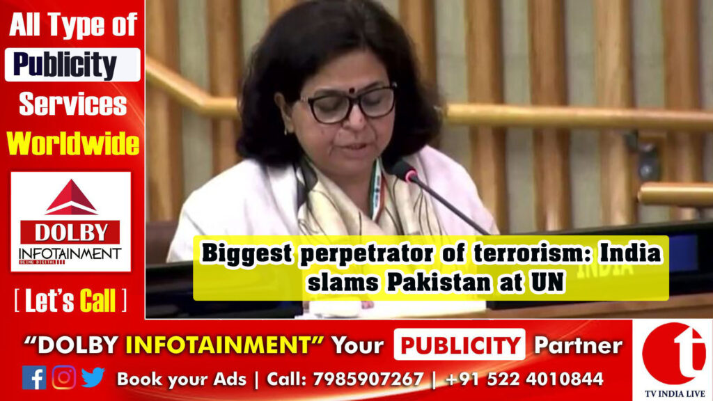Biggest perpetrator of terrorism: India slams Pakistan at UN