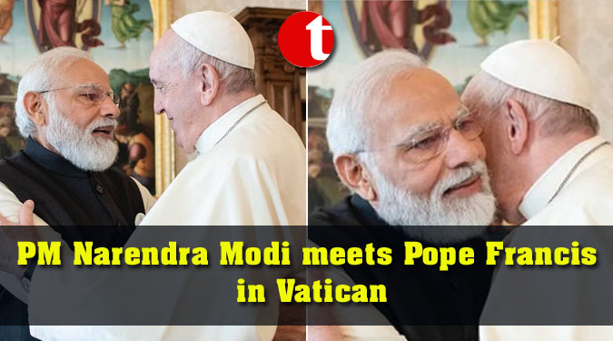 PM Narendra Modi meets Pope Francis in Vatican